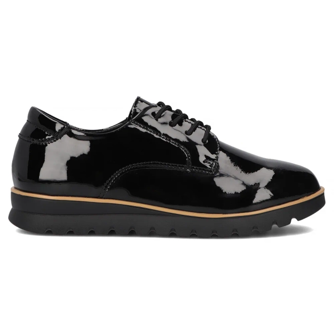 Skórzane półbuty Filippo DP6839/25 BK L czarne