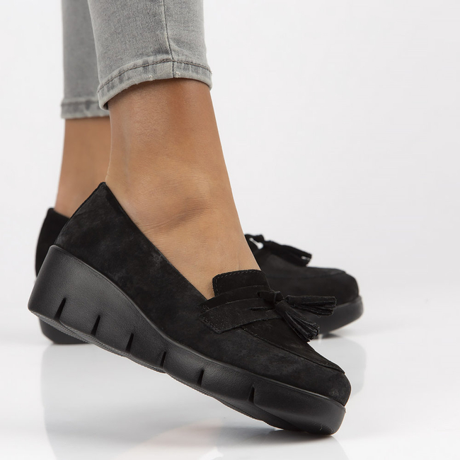 Leather shoes Filippo DP3162/22 BK SU black