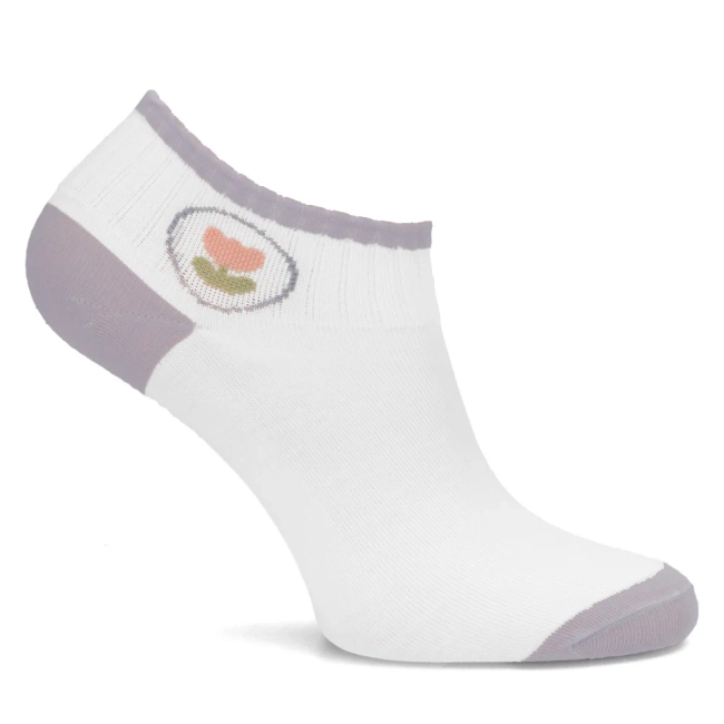 Women's Socks 2508-1 tulip white