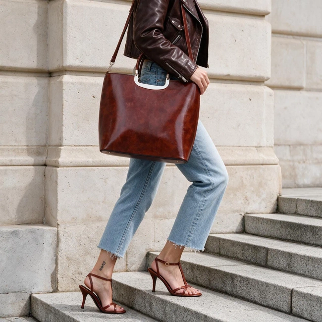 Brown handbag Celeste