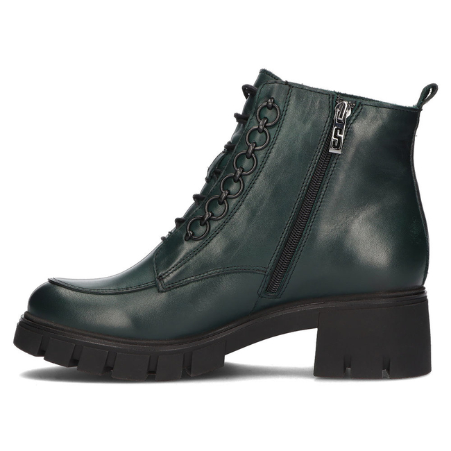 Skórzane trzewiki Simen 4477A Zielone