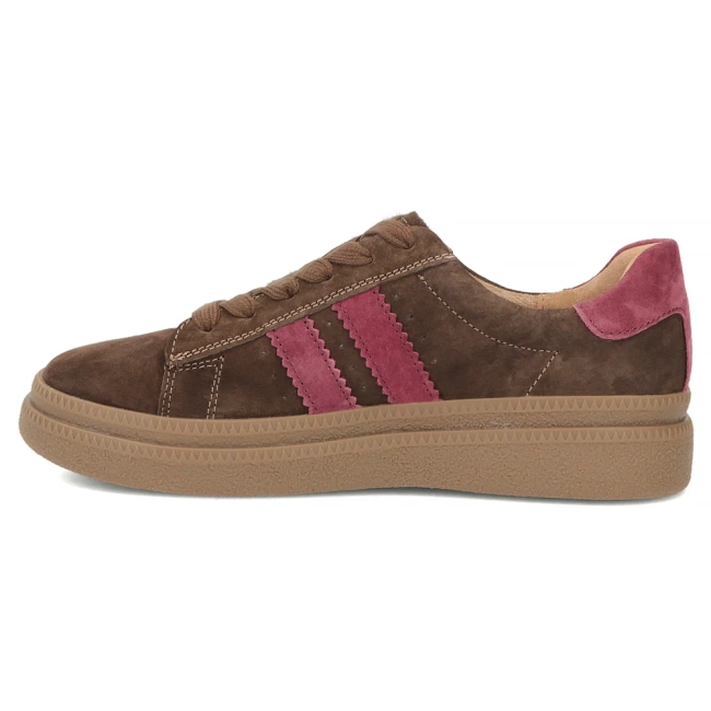 Skórzane sneakersy Filippo DP7981/26 D BR brązowy
