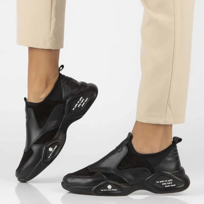 Leather shoes Filippo DP3911/22 BK black