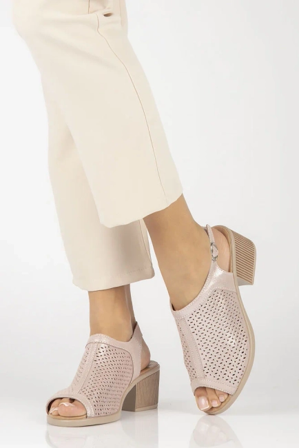 Leather sandals Filippo DS4475/24 PI pink