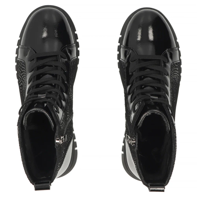 Skórzane botki Filippo DBT8073/26 BK L czarne