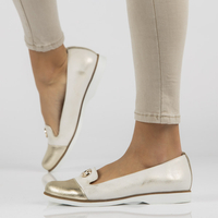 Leather shoes Filippo 150 gold