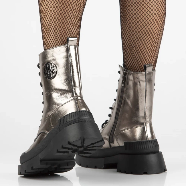 Leather boots Filippo DBT6482/24 GN gun metal