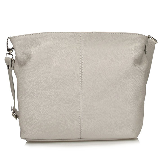 Handbag Toscanio Messenger Bag Leather 211 light grey