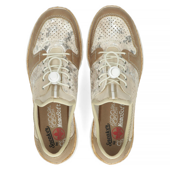 Sneakersy Rieker N4255-60 beżowe