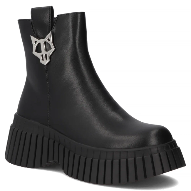 Leather ankle boots Filippo DBT7311/25 BK black