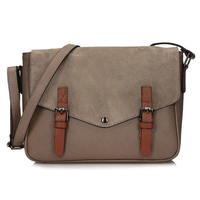 Torebka Toscanio Listonoszka Skórzana C246 beżowa