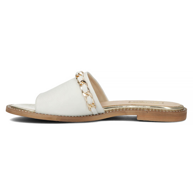 Leather flip-flops Filippo 192 white