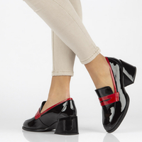 Skórzane półbuty Filippo DP3727/22 BK czarne