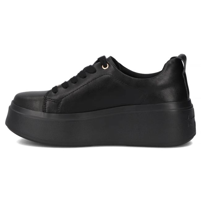 Leather sneakers Filippo DP6246/25 BK black