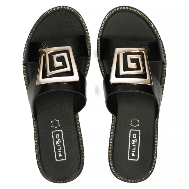 Slippers Filippo DK3703/25 BK black