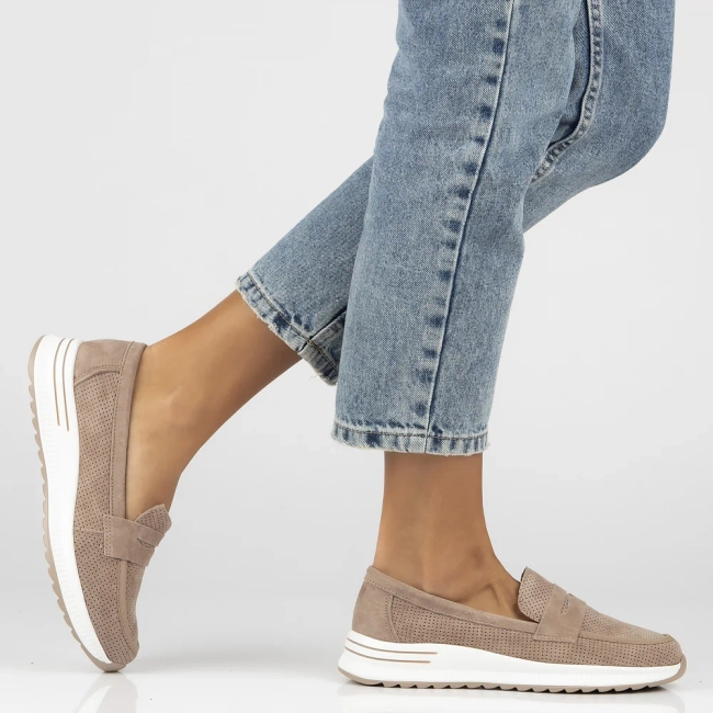 Leather shoes Filippo DP6750/25 BE beige