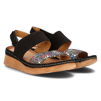 Leather sandals Filippo 04142-20/00-5 black multicolor