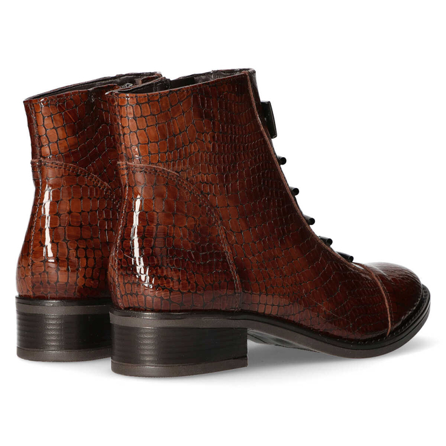 Botki Filippo 457s brązowy krokodyl
