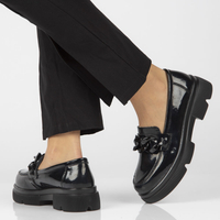 Leather shoes Filippo DP4156/22 BK black