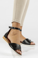 Leather sandals Filippo DS3914/22 BK black