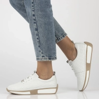 Leather sneakers Filippo DP6740/25 WH white