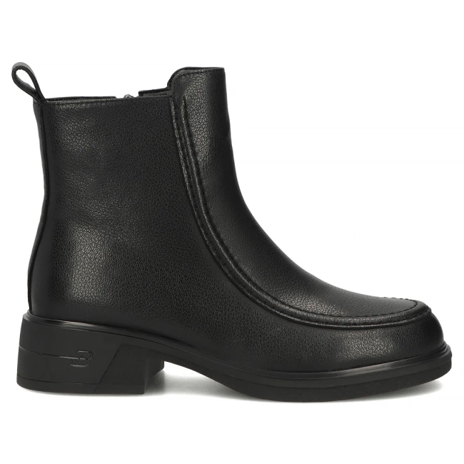 Skórzane botki Filippo DBT8119/26 BK czarne
