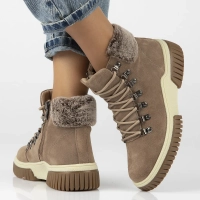 Leather ankle boots DBT6489/24 TP taupe