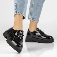 Leather shoes Filippo DP4729/23 BK L black