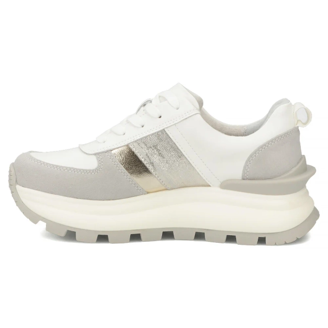 Leather sneakers Filippo DP7563/26 WH white