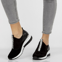 Skórzane Sneakersy Filippo DP1689/20 Czarne