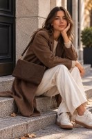 Dark brown handbag Darsona