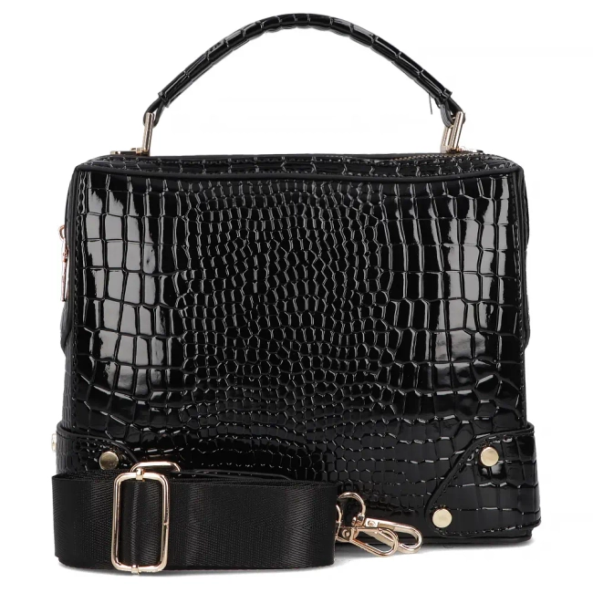 Czarna torebka kuferek black chic