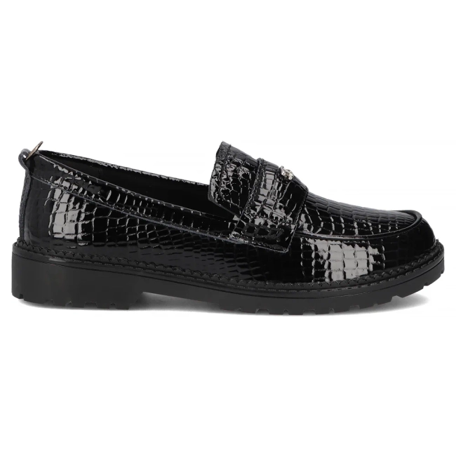 Leather shoes Filippo DP7409/25 BK CR black