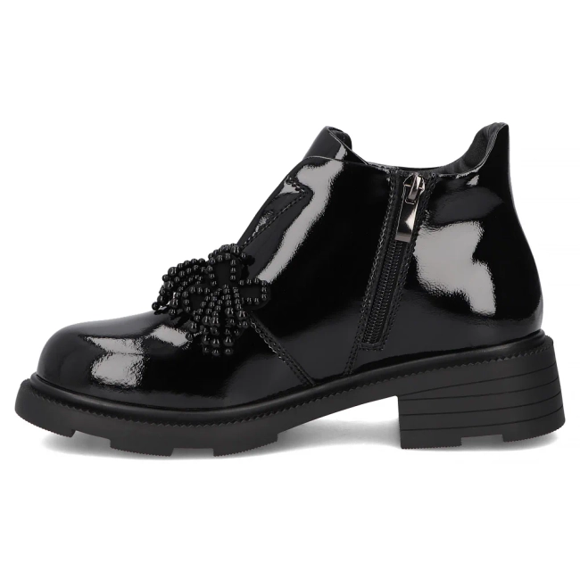 Leather ankle boots Filippo DBT6370/25 BK black