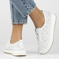 Leather shoes Filippo DP4606/23 WH white