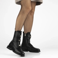 Leather ankle boots Filippo DBT7237/25 BK black