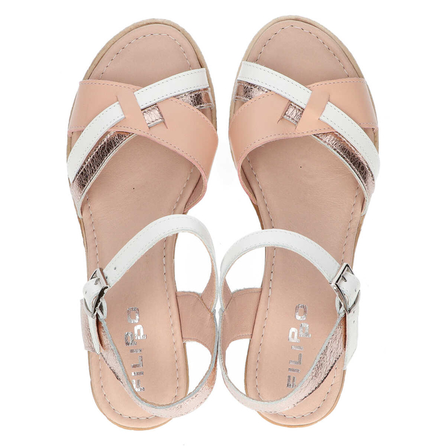 Sandały Filippo 509 Róż Pastel