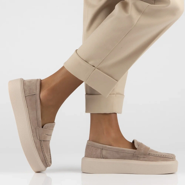 Leather shoes Filippo DP6152/24 BE beige