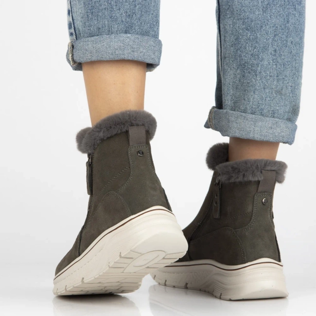 Leather ankle boots Filippo DBT7291/25 GR grey