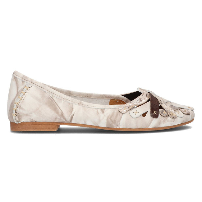 Leather ballerinas Filippo 01358 beige