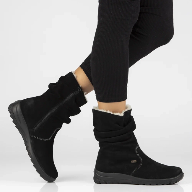 Ankle Boots Rieker leather  Z7171-01 Black