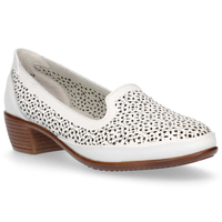 Skórzane półbuty Filippo DP1405/20 WH białe