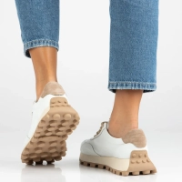 Skórzane sneakersy Filippo DP7498/26 WH białe