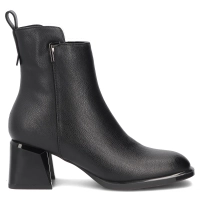 Leather heeled ankle boots Filippo DBT8039/26 BK black