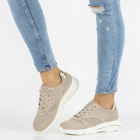 Skórzane Sneakersy Filippo DP2156/21 BE beżowe