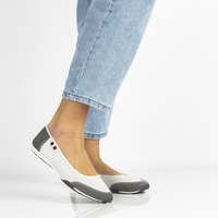 Leather shoes Filippo DP142/21 WH GR white-gray