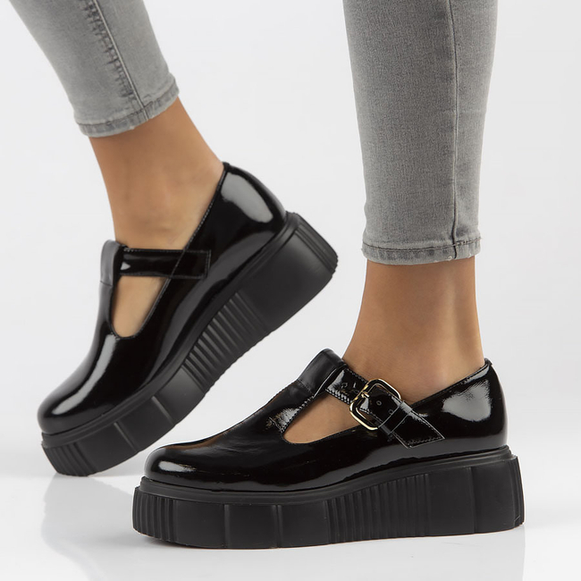 Skórzane półbuty Filippo 20102 czarne