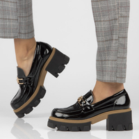 Leather shoes Filippo 20114 N black