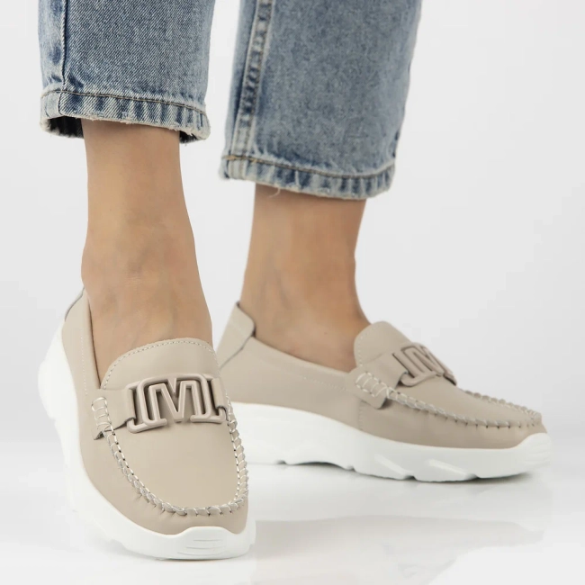 Leather shoes Filippo DP6763/25 BE beige