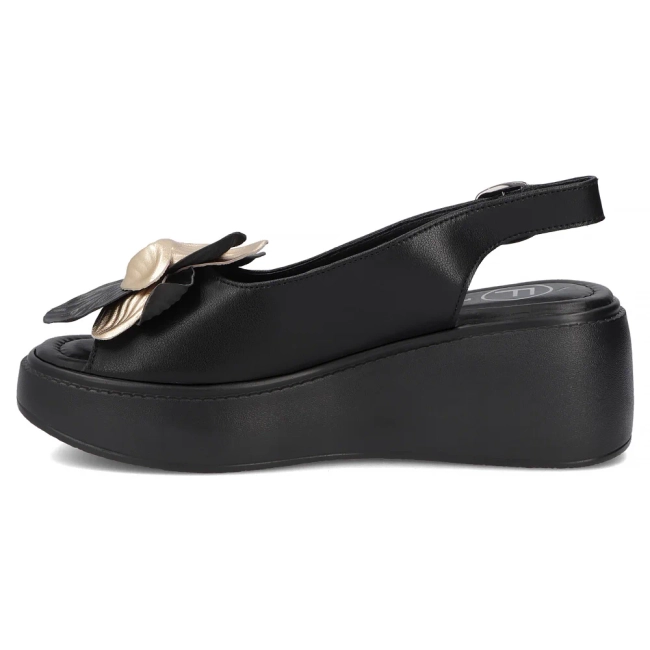 Leather sandals Filippo DS7578/26 BK black